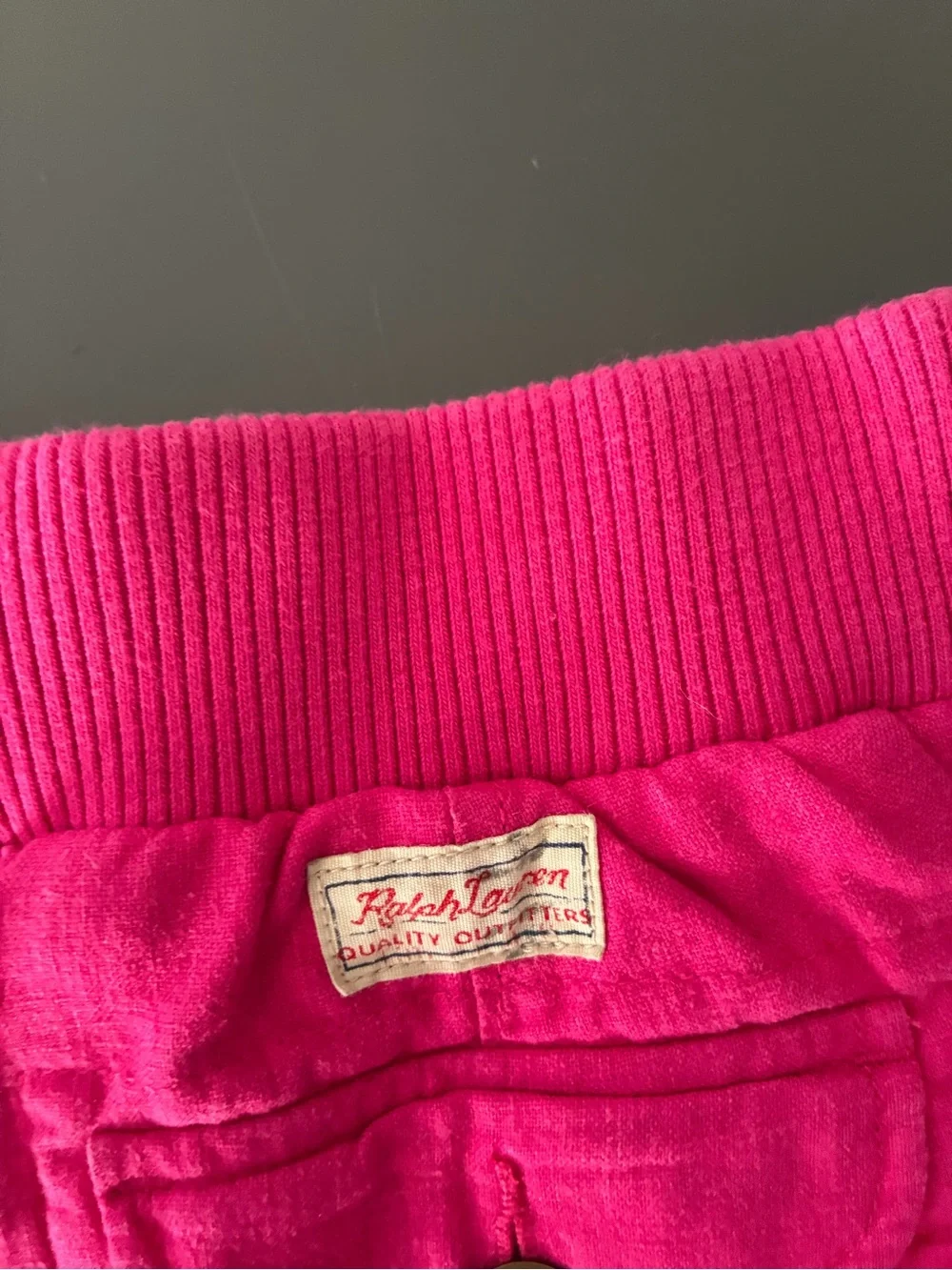 Ralph Lauren Pink Girls' Shorts with Button Pocket Detail Size 8